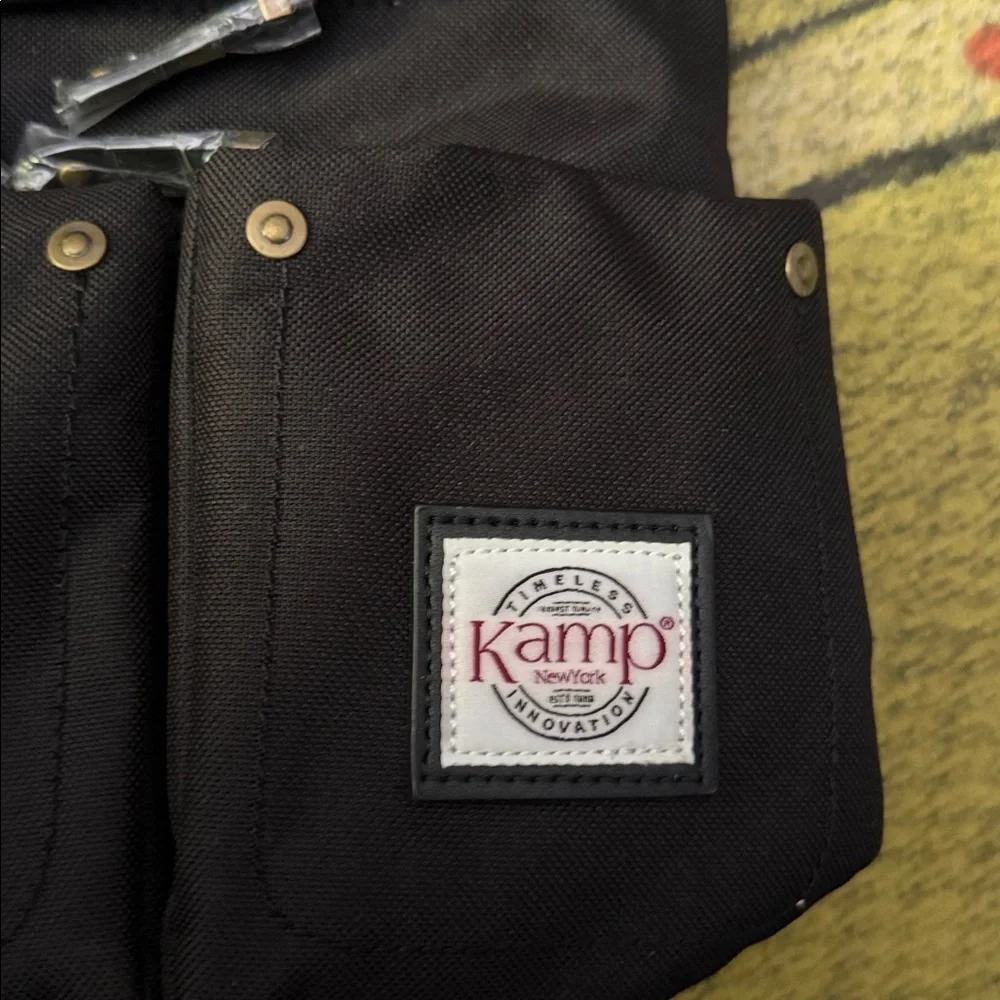 NWT Kamp Black Backpack with Multiple Pockets